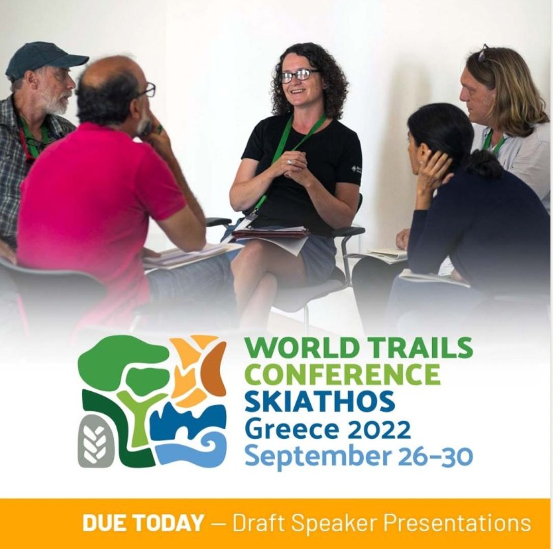 Due Today: All attendees (in-person and virtual) of the #WorldTrailsConference are encouraged to submit proposals. More info: lnkd.in/gMK4mQQi ⁠ #Trails #ConnectToNature #TrailBuilding #Stewardship #HealthAndWelbeing #VisitorEconomy