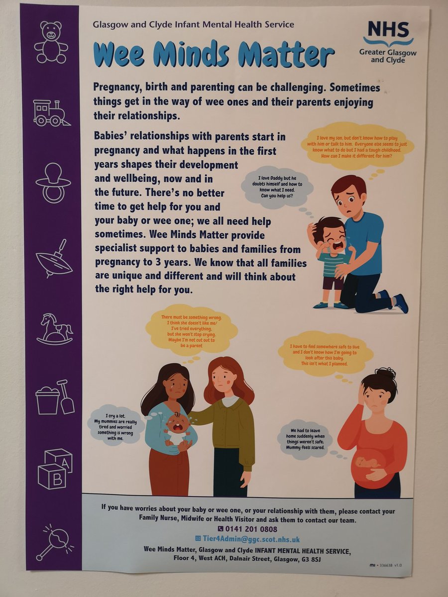 DrewettJane's tweet photo. It's IMH week and this is the first year for Wee Minds Matter: Glasgow and Clyde Infant mental health service. We're offering a number events including art for  parents and babies, an event sharing the work of Psychotherapy, and info sessions @ayemind99 @NHSGGC https://t.co/MslWK4M4F1