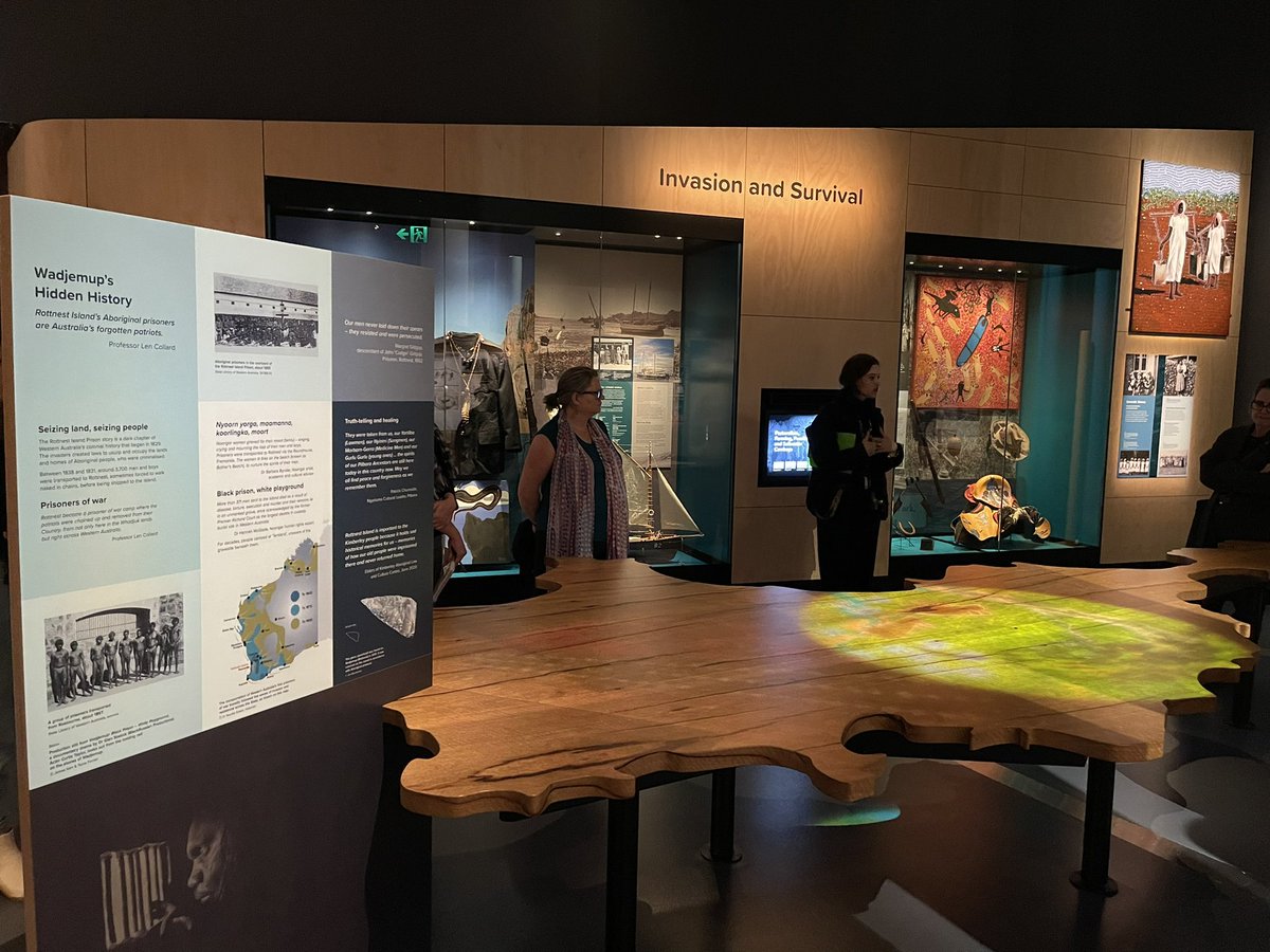 meganlawrence's tweet photo. Landed in Perth and straight into an insightful First Nations tour @wamuseum #AMaGA2022 https://t.co/Xgwkf2yodY