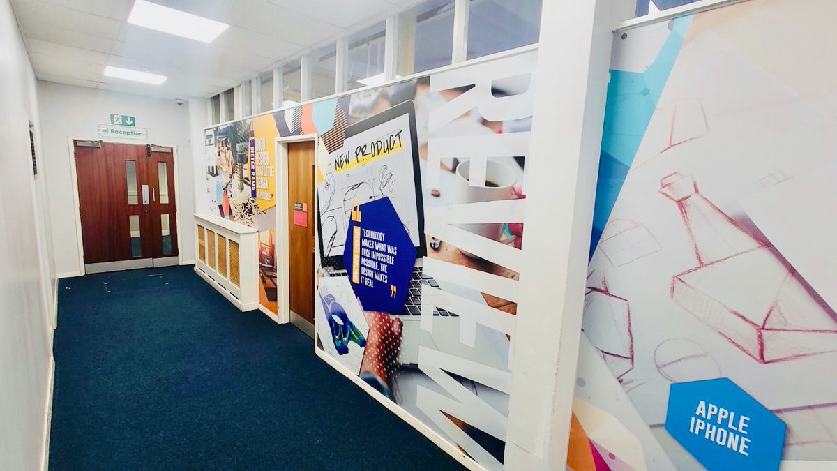 CreateCorridors's tweet image. Summer is coming!🌞 The six week holiday will soon be upon us, presenting the ideal time to fit stunning new wall graphics ready for the September intake.

Ready to wow your walls? Message us for availability!

Pics here from @StreetlyAcademy in the #DT and #History departments.