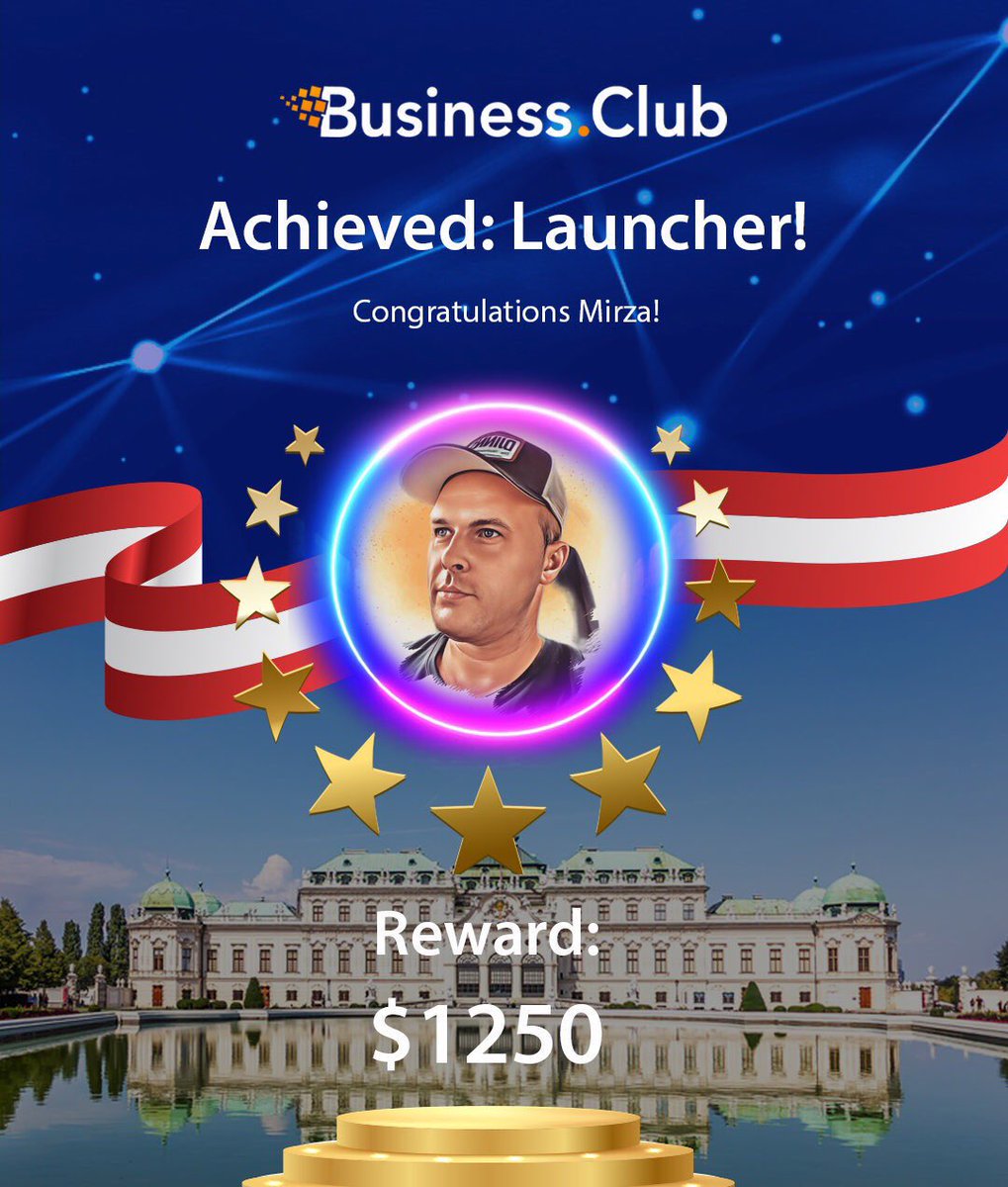 BC_ActiveWallet's tweet photo. 🏆🇦🇹 Mirza Hrbatovic! New Power Tier: Launcher achieved! Follow highly skilled and engaged leader! Reach the new dimension of prosperity and wealth!

🧩Get on the path to your success with professional leader, join 🇦🇹Mirza Hrbatovic today: 

🤩👉Activation Code: 215613667664 https://t.co/GFNhSJDtgd