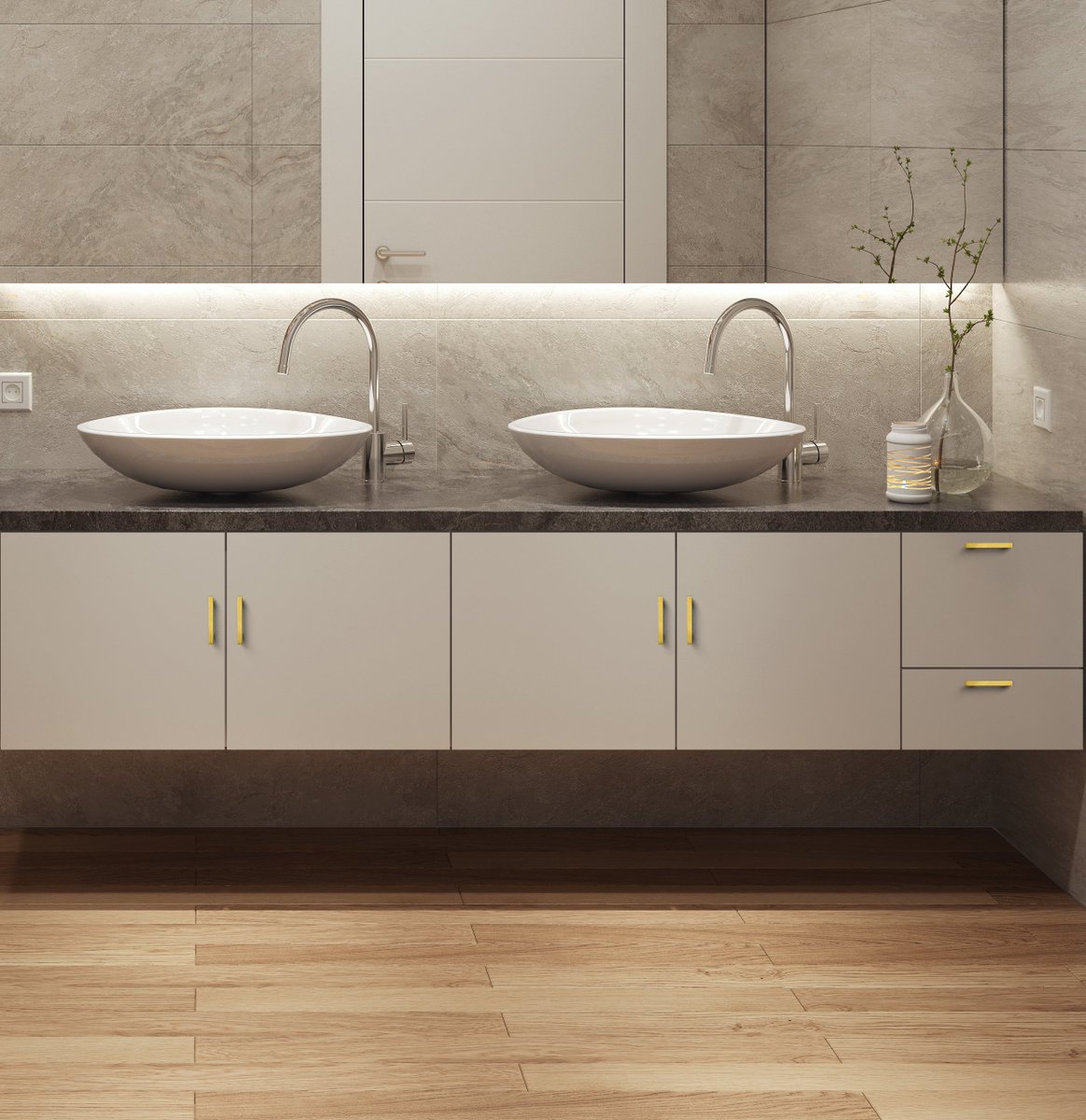 enkasahardware's tweet photo. The golden u-shaped handle seems to match all kinds of bathroom cabinets.
#cabinethandles
#cabinethandleblack
#cabinethandleknobs
#cabinetpulls
#cabinetpullskitchen
#cabinetpullsandknobs
#kitchencabinets
#interiordesign
#luxuryhandles
#homeinspiration
#enkasahardware https://t.co/fhb6bq5pwq