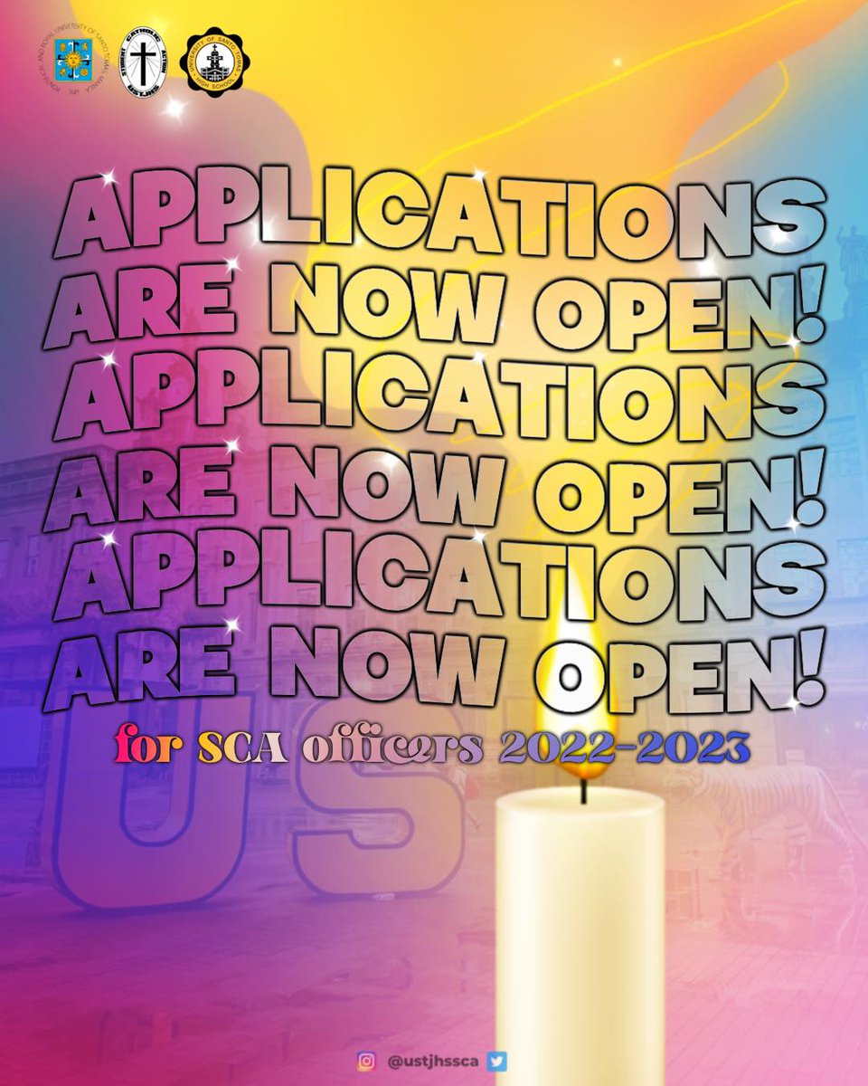 ustjhssca's tweet photo. Greetings in the name of Blessed Mannes de Guzman! 

The Student Catholic Action, one of the mandated student organizations in UST JHS, is once again in its quest to search for young Thomasians who are ready to become part of our mission in caSCAding the https://t.co/HMYFSfjT12