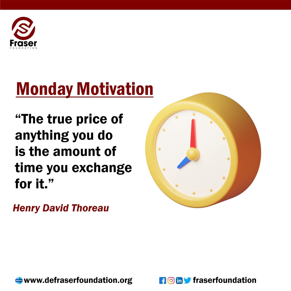 officialfraserf's tweet photo. #fraserfoundation
#happynewweek
#Mondaymotivation https://t.co/NpgmYvLkBf