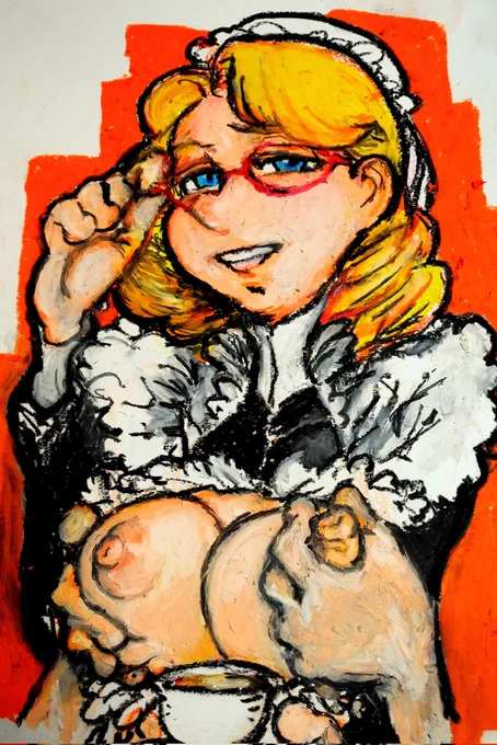 いつ描いたのか思い出せないオイルパステルメイド 