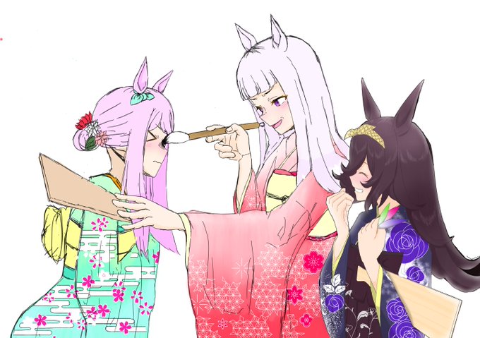 #2022年自分が選ぶ今年上半期の4枚 
1)初クリスタのイラスト
2)ウマ娘アニバ
3)初シチユキ漫画
4)ファル子誕生日
半年前では考えられないほど色んな絵師さんと交流させていただくことができました!
これからもよろしくお願いします🙏🙏 