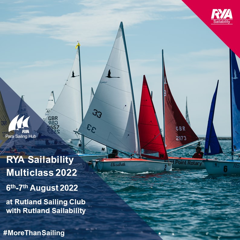 Have you entered?
📆 6th and 7th August

The #Sailability Multiclass at <a href="/ex_rutland_club/">RutlandSailingClub</a> promises to be a really sociable and vibrant atmosphere on and off the water. 

Find out more and ENTER: rya.org/m1iS50JuHi7 

#MoreThanSailing #Sailability