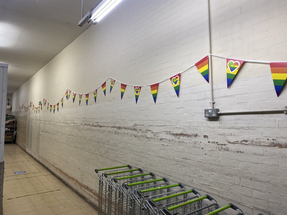 Becky_2186's tweet photo. @mycoopfood Narborough Road have their flags up to celebrate #PrideMonth 🏳️‍🌈Be you, Do you &amp; Celebrate You ❣️@kevward1984 @simon_eales @CJWright_85 https://t.co/GtScrMm9t7