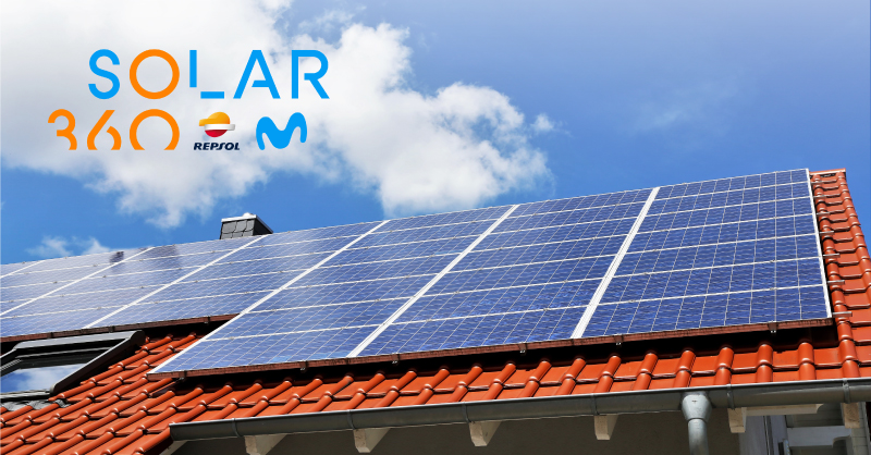 Repsol's tweet photo. Lanzamos #Solar360 con @Movistar_es, una nueva forma de entender el #autoconsumo pensado para ti. Te acompañaremos en todo momento y tendrás el control de tu energía reduciendo el precio de consumo.