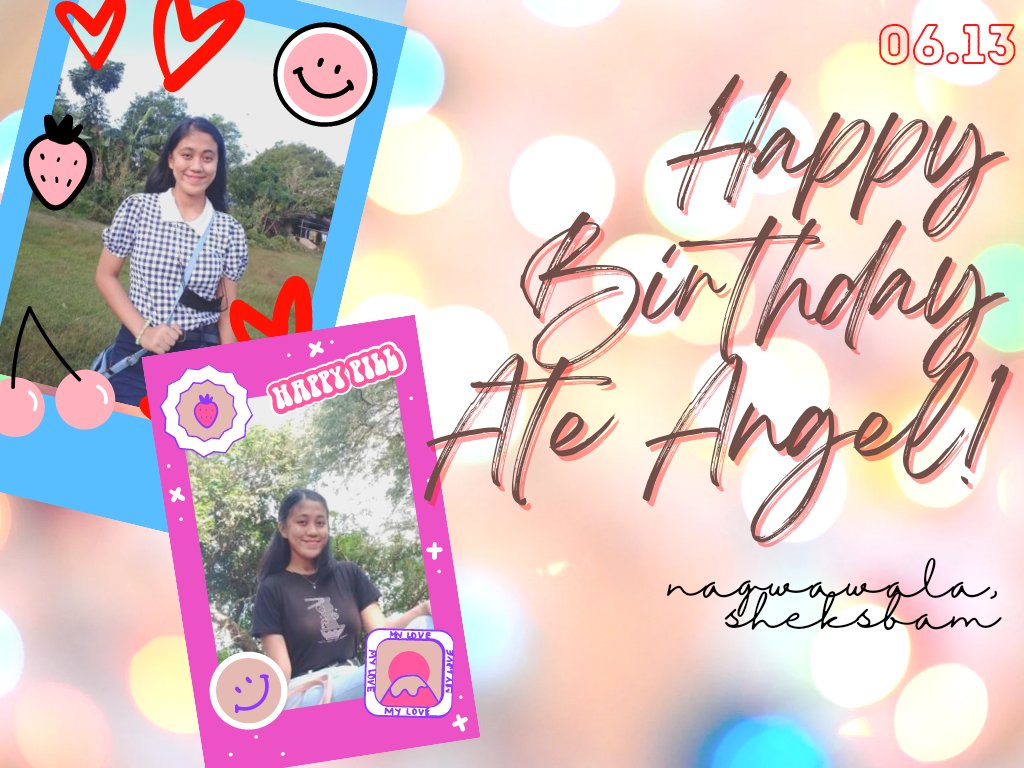 sheksbam's tweet photo. maligayang kaarawan sa nag iisang angel ng sheksbam (oo na ikaw lang ang angel) happy birthday ate eynjel bente ka na!! 🥳✨

💥 https://t.co/61uXt3Tn54