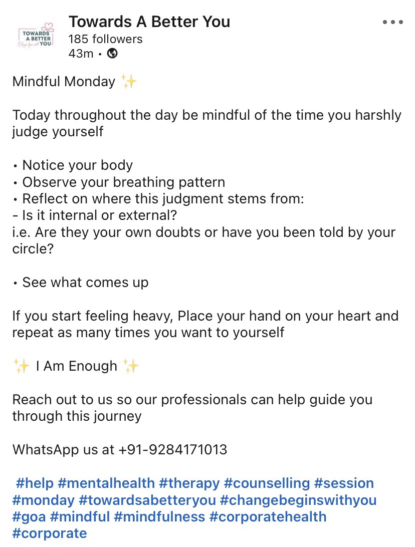 towardbetteryou's tweet photo. #mindfulmonday #monday https://t.co/5CA3uvZsVp