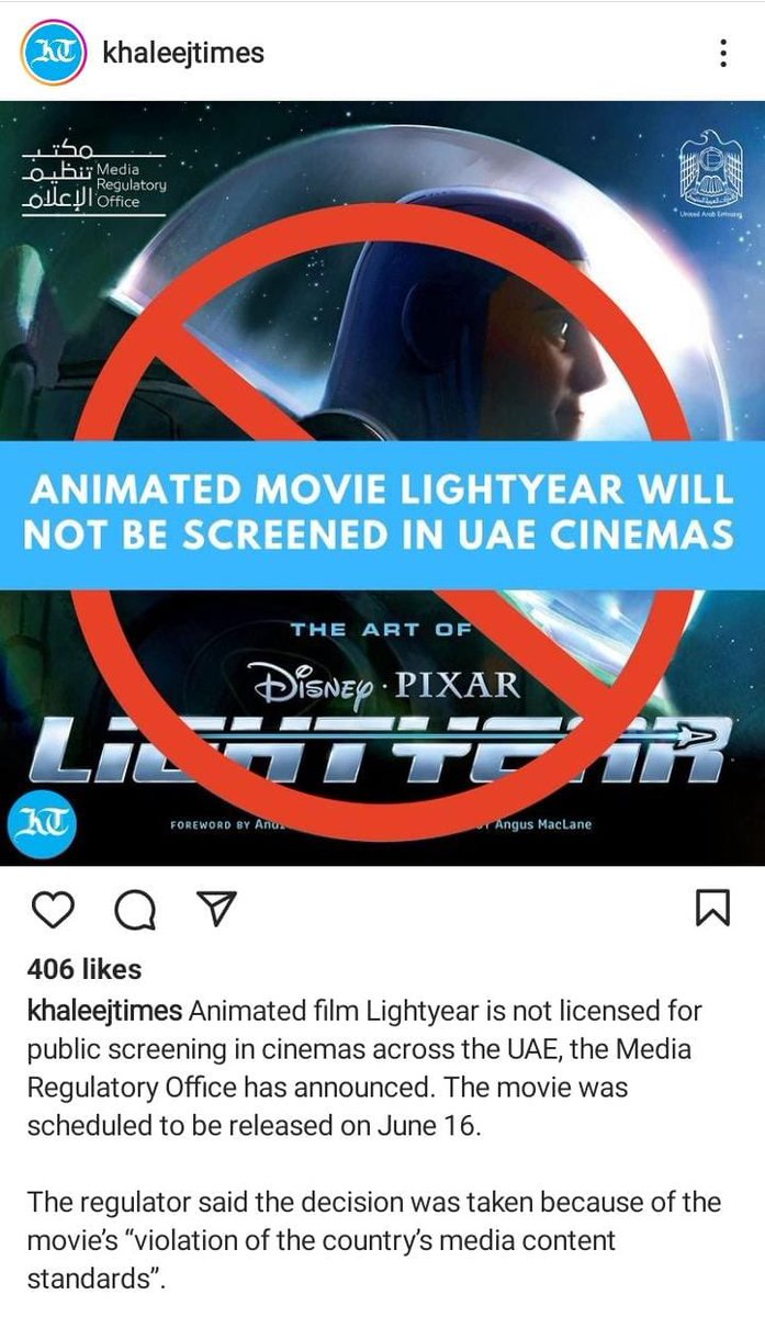 wackymacky's tweet photo. This is sad @ChrisEvans We will not see it here in UAE 😔#ChrisEvans #disney #pixar https://t.co/hqFW3WDjTF
