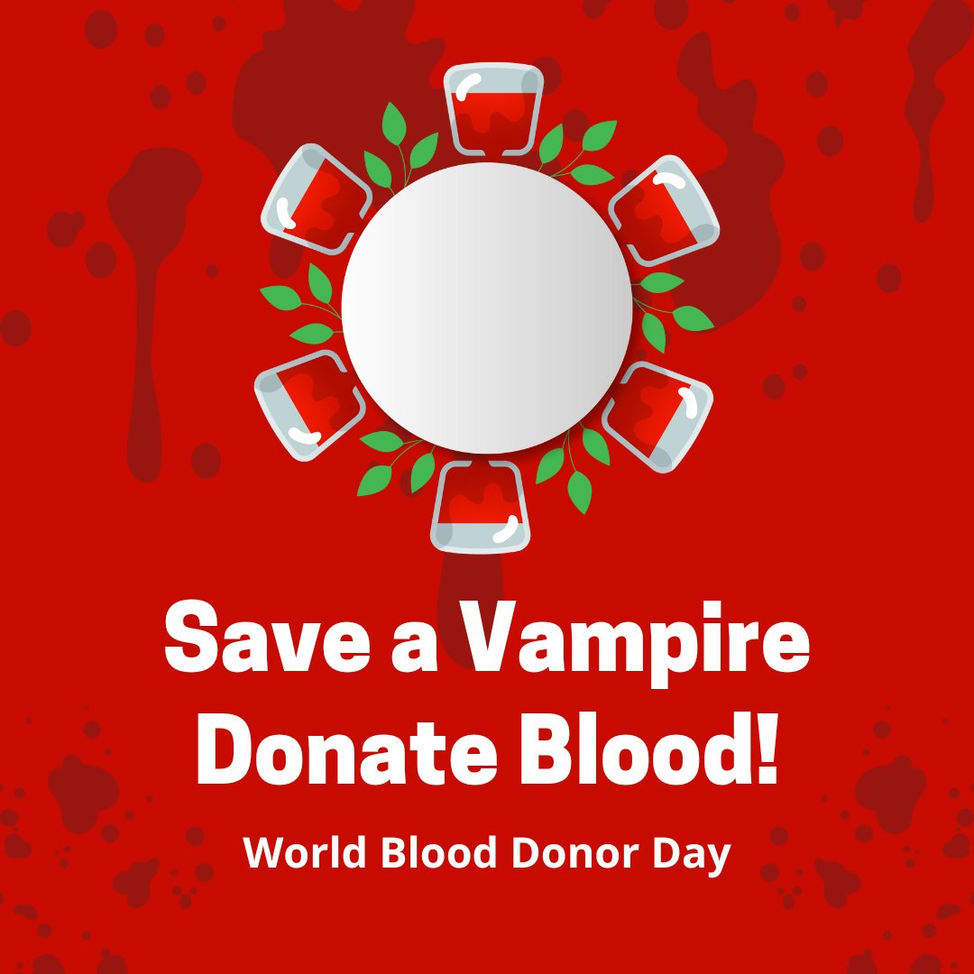 SpookyMrsGreen's tweet image. Today is World Blood Donor Day! 🩸💉

My vampires need blood to survive, so help them out today with your donation. If you don't, they will come for it... 🥀
.
.
#WorldBloodDonorDay2022 #bloodislife #blooddonationday #blooddonation2022 #vampirebookseries #vampire  #vampirewriter