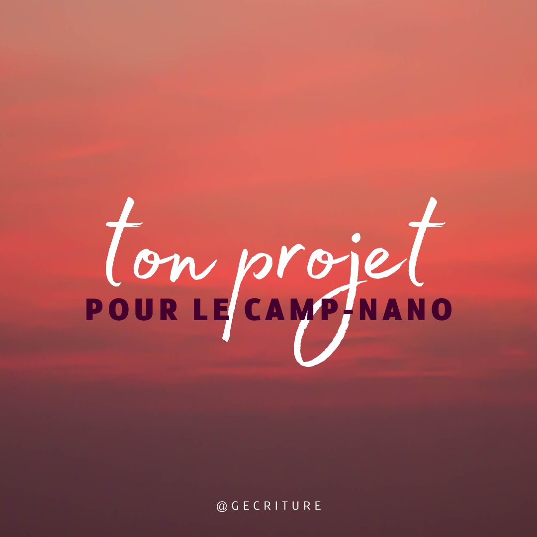 GEcriture's tweet photo. Le Camp NaNo est de retour ! 🤩

Dans 3 jours, le #CampNaNoWriMo revient et nous, on a bien envie de savoir qui participe cette année !

Alors, parle-nous de ton projet du moment en commentaire 💬

Et rejoins-nous sur le Discord, quelque chose se prépare pour cet événement 😉 https://t.co/AZAxErCQzR