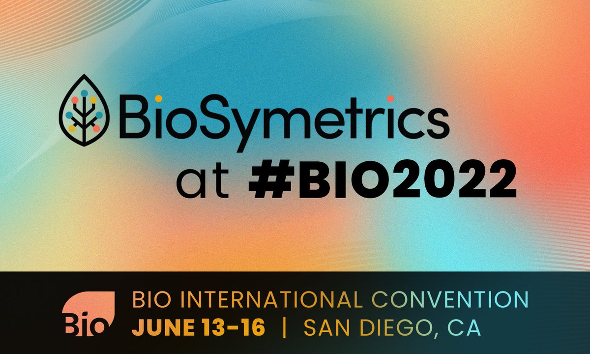 BioSymetrics (@biosymetrics) on Twitter photo It's #BIO2022 and we're excited to be in #SanDiego! Find us:
1) Presenting an Overview of our #phenomics-driven approach to #drugdiscovery Wednesday at 1:45 pm in Presentation Theater 1
2) On <a href="/theaaih/">Alliance for Artificial Intelligence in Healthcare</a> panel "Real World Successes of AI in Healthcare" Wednesday at 7:30 am It's #BIO2022 and we're excited to be in #SanDiego! Find us:
1) Presenting an Overview of our #phenomics-driven approach to #drugdiscovery Wednesday at 1:45 pm in Presentation Theater 1
2) On <a href="/theaaih/">Alliance for Artificial Intelligence in Healthcare</a> panel "Real World Successes of AI in Healthcare" Wednesday at 7:30 am