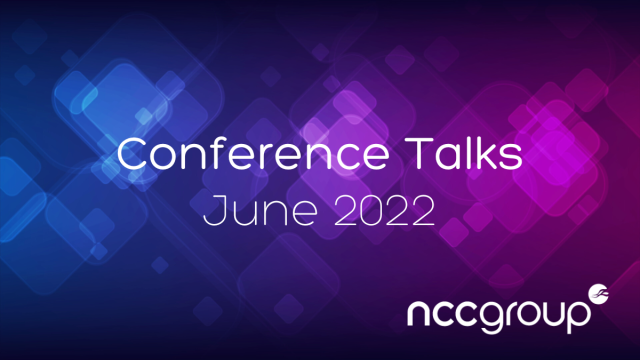 DNiv6's tweet photo. This month, NCC Group colleagues will be presenting their technical work &amp; training courses at a number of conferences. Find out more on the @NCCGroupInfosec research blog https://t.co/kBOPJaqXS9 https://t.co/b6aJzuaMXM