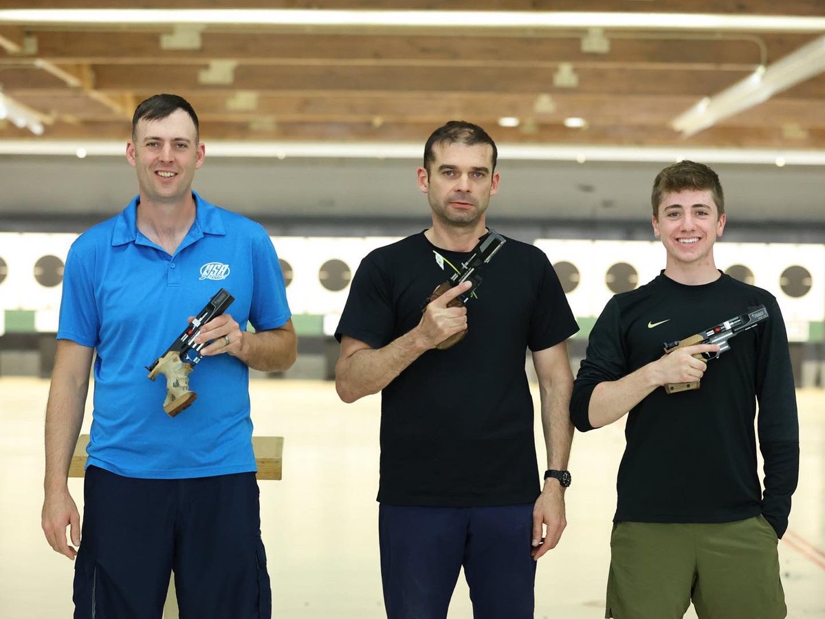 OSU_PISTOL's tweet photo. A few buckeyes competed at the USAS National Championships last week in Colorado Springs, CO🥇🥈🥉

Results:
•Senior, Katelyn Abeln, won Gold in Women’s Sport Pistol and Bronze in Women’s Air Pistol 
•Junior, Henry Leverett, won Silver in Men’s Rapid Fire
 #GoBucks https://t.co/AtlUfIhRZn