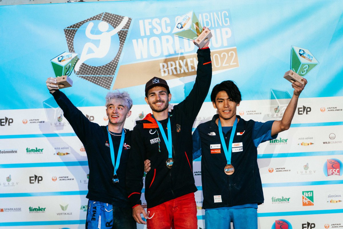 Max Milne takes Silver at the World Cup in Brixen🥈 It was never a case of ‘if’ and always a case of ‘when’ will Max win his first medal. All the more impressive as this is Max’s second-ever World Cup final. We are beyond stoked for you Max 🎉

📷<a href="/ifsclimbing/">International Federation of Sport Climbing</a>