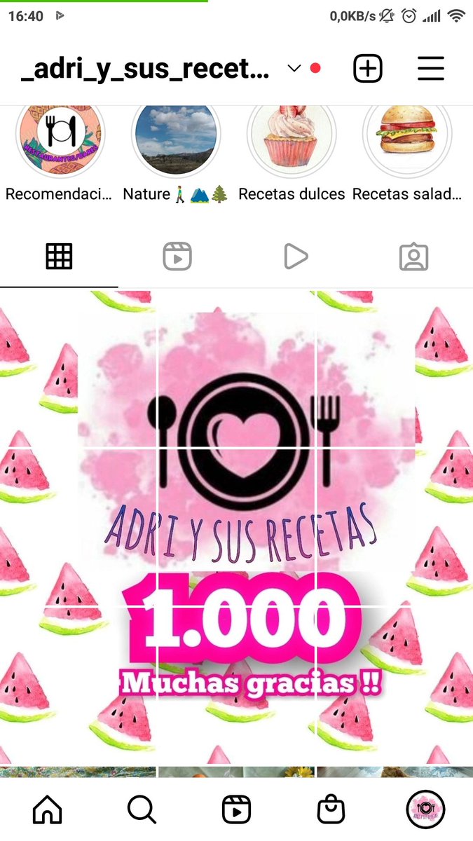 AdriRecetas's tweet photo. Ya somos 1.000 , en Instagram!!! Muchas gracias!! ☺️😊😘❤️ https://t.co/pf02JV0Q2m