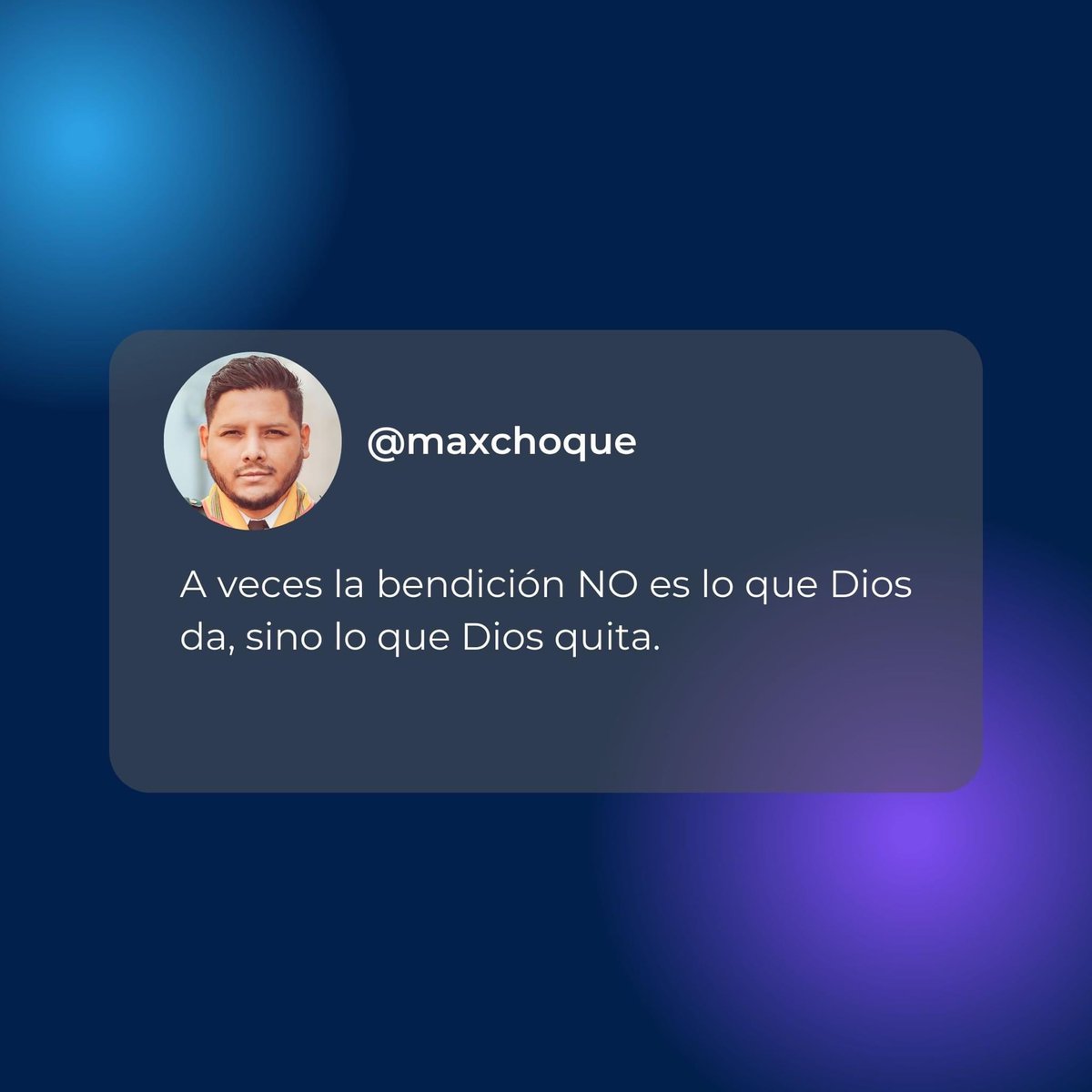 Maxchoque's tweet photo. 👉🏼A veces solo el tiempo nos muestra aquellas cosas que no eran para nosotros. 

¡Todas las cosas que suceden en nuestras vidas trabajan juntas para bien! Romanos 8:28

¿Tu crees que Dios ya te bendijo?
Comenta con un emoji ❤️ https://t.co/rTQpDzs4Mh