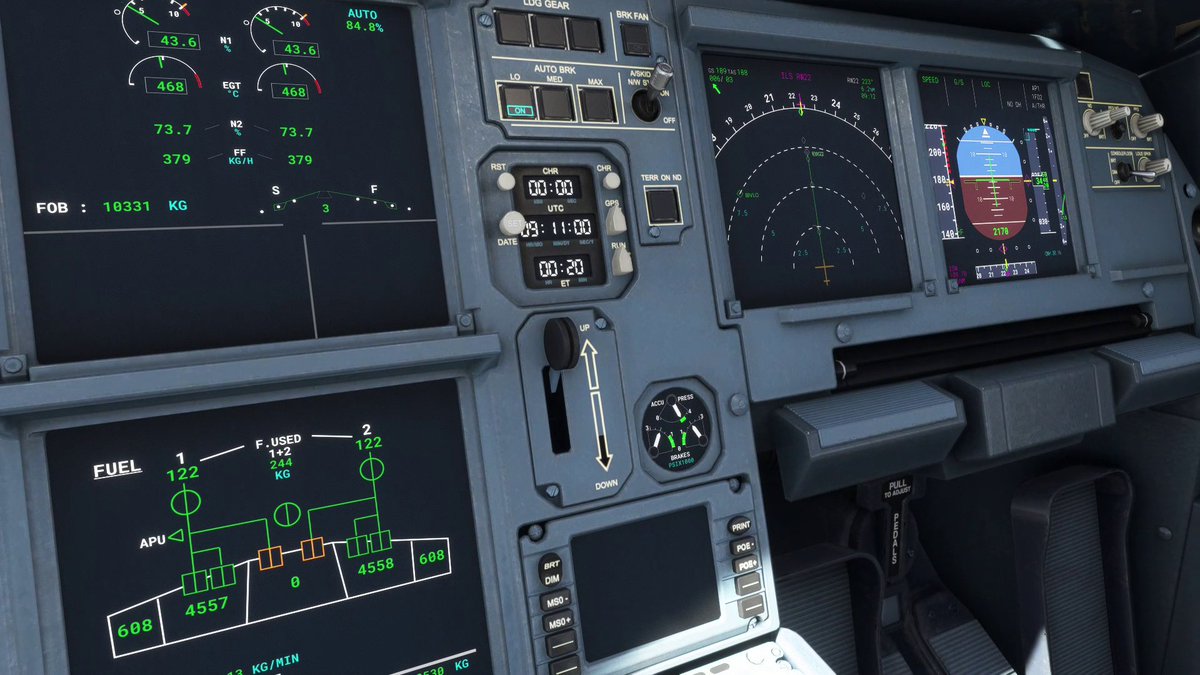 adamswingfly's tweet photo. Cockpit of an Airbus A320 Neo
#Primaryflightdisplay #Landinggear #Autobrake #Fuelsystem #Aircraft #Airbus #A320neo #AirbusA320neo https://t.co/EnmQcgSoUA