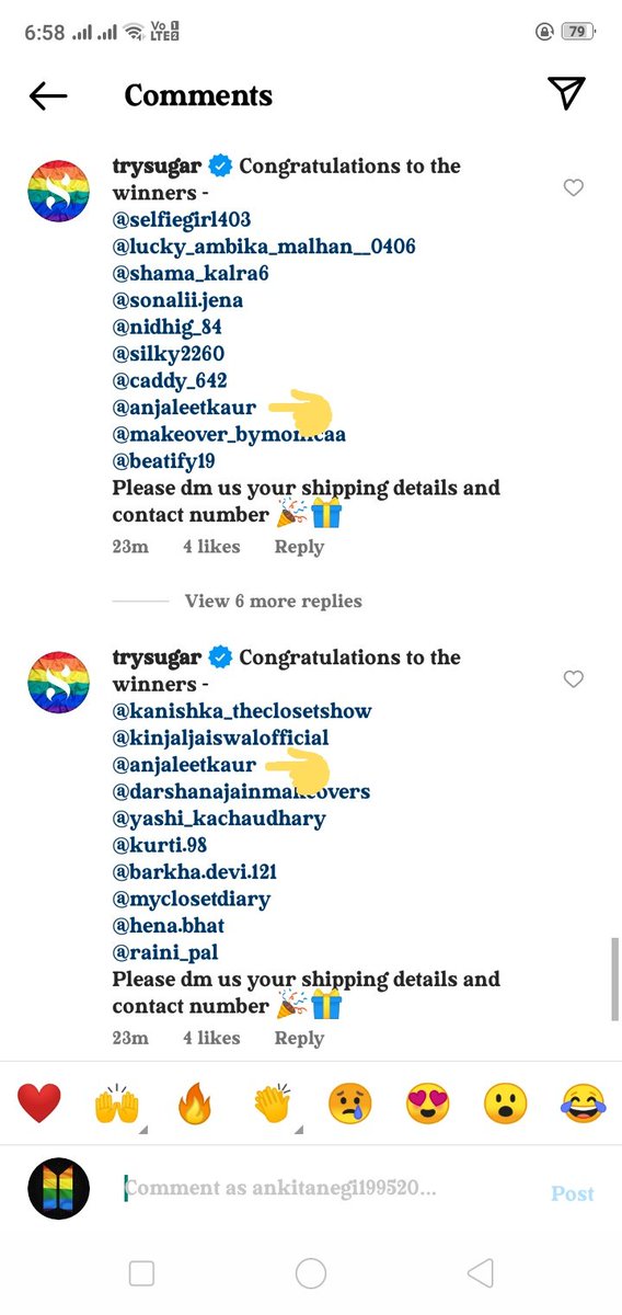 mitthu25121995's tweet photo. @trySUGAR @trySUGAR isme 1 ladki ka naam 2 baar aaya h.. please mujhe winner choose kr lijiye. M Aaj tak aapka koi bhi koi bhi giveaway nahi jiti @trySUGAR  please please please 😭😭😭😭😭😭😭😭😭😭🙏🙏🙏🙏🙏🙏🙏🙏🙏🙏🙏🙏🙏 https://t.co/VyQtk8dAGh