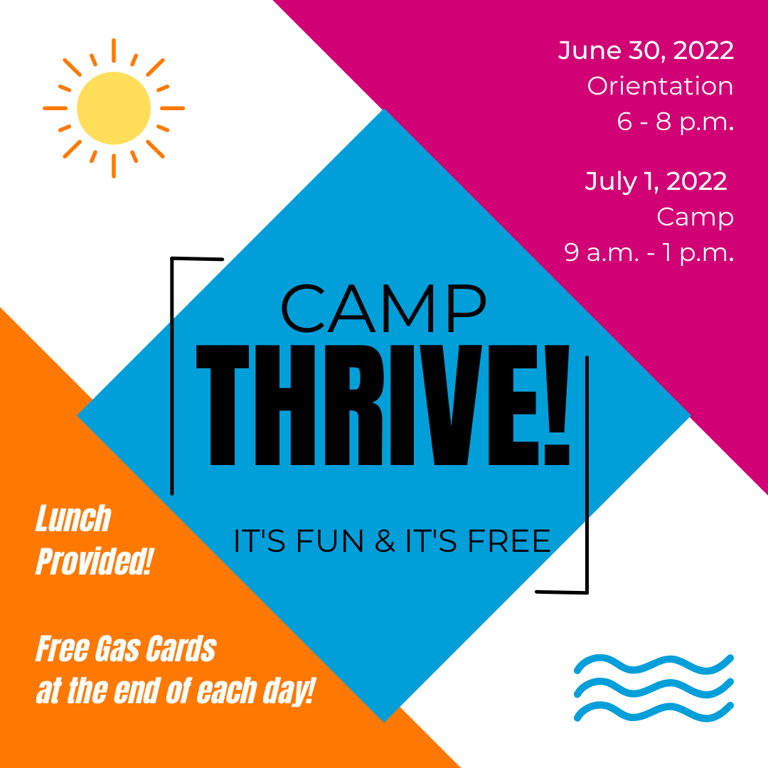ACHChildFamily's tweet photo. Real Help for Real Life is hosting a summer camp designed to guide kids to a brighter future. Register for Camp THRIVE and learn how to cultivate healthy relationships, find meaning in life, and develop family coping skills. It's FREE! Sign up at https://t.co/mzL7UF5bR6 https://t.co/THErOHklIx