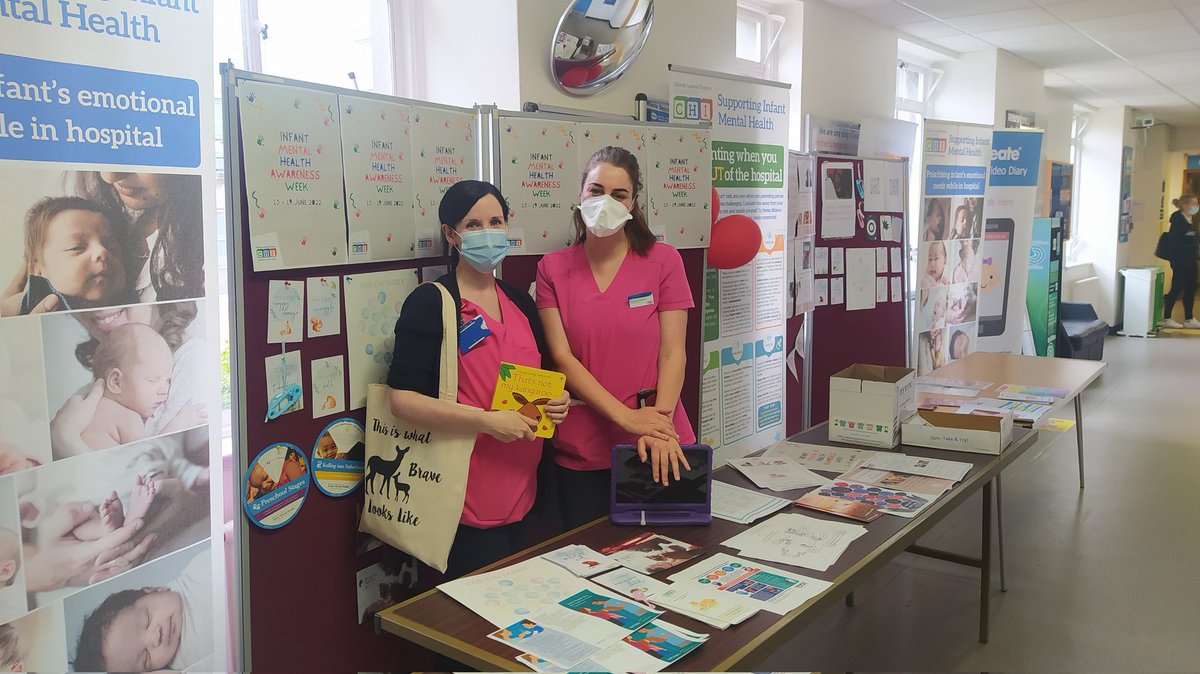 Jennydunnecooke's tweet photo. So delighted to begin the celebrations for Infant Mental Health week. Today's theme is on Neonatology and supporting parental attachment and bonding in the hospital setting. @CHIatCrumlin @AnneMarieCasey1 @TaraFinglas https://t.co/NtX3XPholw