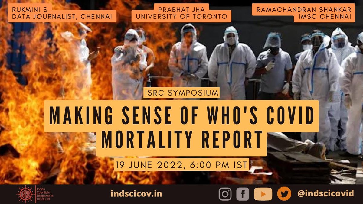 In this brief video, one of our panelists, Prabhat Jha talks about their research on analysing India's #COVID deaths: <a href="/CGHR_org/">CGHR.org</a> <a href="/UofT/">University of Toronto</a> 
cghr.org/?video=covid-m…
For more on this, join us on Sunday June 19th, 6pm, at our Youtube channel.