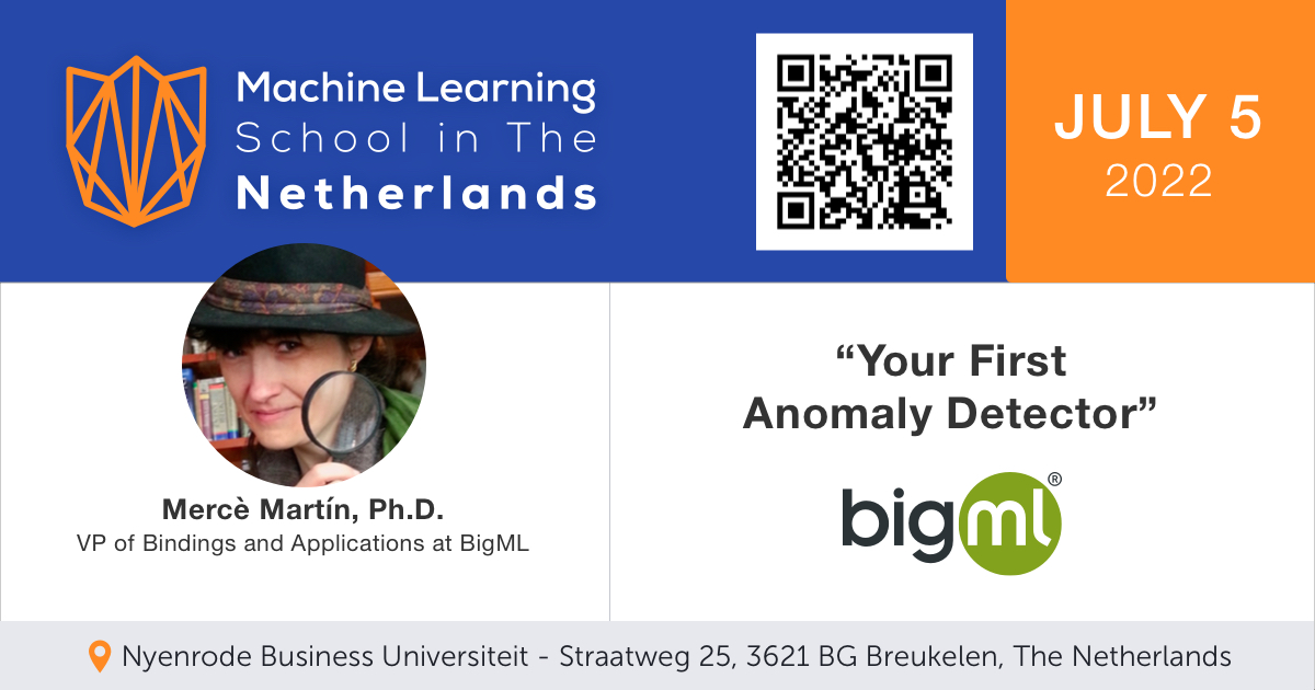 bigmlcom's tweet image. Your First #AnomalyDetector, with @mmartinpr, VP of Bindings and #Applications at #BigML.

bigml.com/events/machine… 

Learn and practice #MachineLearning in a hands-on manner at the #DutchMLSchool on July 5 at @NyenrodeBU! 

#MLworkshops #MLanalysts #MLAdoption #MLplatform #ML
