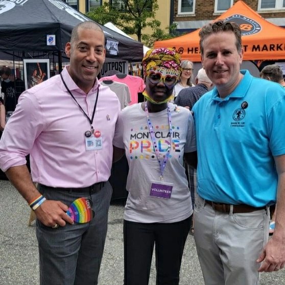 ECCommissioners's tweet photo. Commissioner @BrendanWGill presented a Commendation and offered greetings on behalf of the Board at the ribbon cutting and opening ceremonies of the Montclair Pride Festival. @MontclairNJGov #Prideπ #EssexCounty #Montclair #PrideFestival https://t.co/z9CIoVCFAn