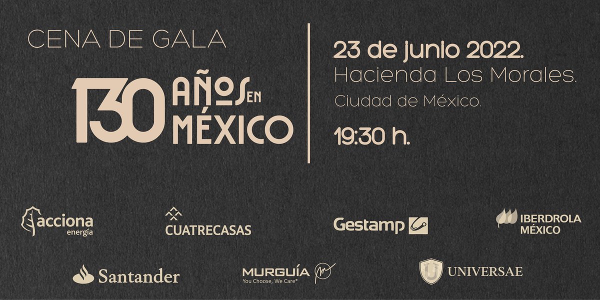 camescommx's tweet photo. ¡Buen inicio de semana! 👌

Ya falta menos para nuestra celebración, te invitamos a unirte a estos #130AñosEnMéxico  🇪🇸 🇲🇽 https://t.co/UfECdt9FJ4