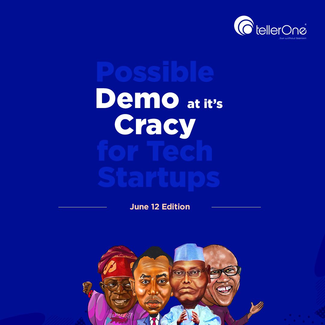 TellerOneapp's tweet photo. Las Las, everyone should get their PVC to make better things happen!
Happy Democracy Holiday, Nigeria.
#democracy #nigeria #TellerOne #fintech #happyholidays https://t.co/bykRsU9MeR