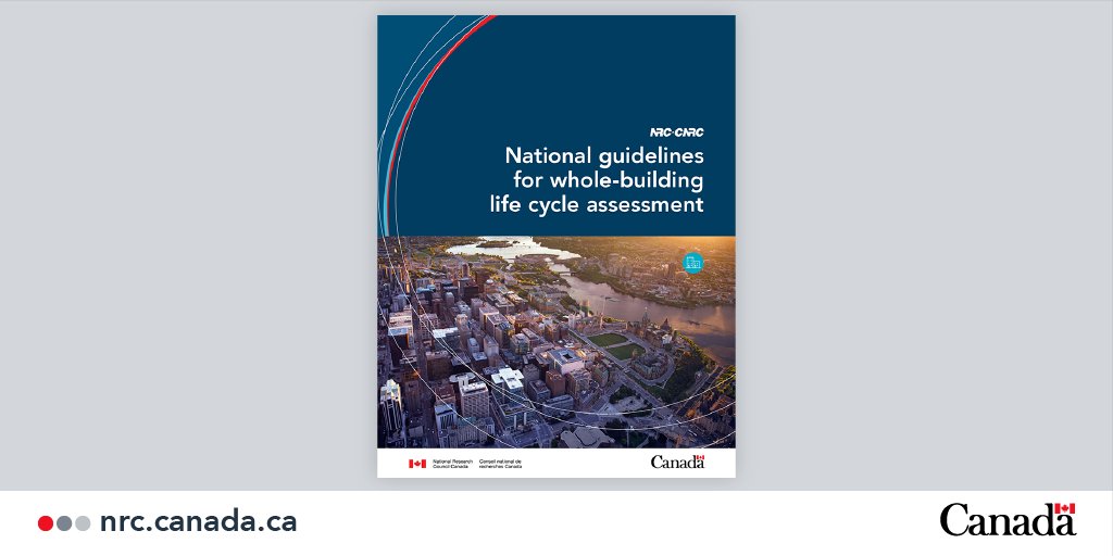 1/2: #DYK? A life cycle assessment is one of the most effective strategies for predicting the environmental impacts of building projects. That’s why #NRCConstruction developed a resource that aims to improve the quality &amp; consistency of this important methodology.