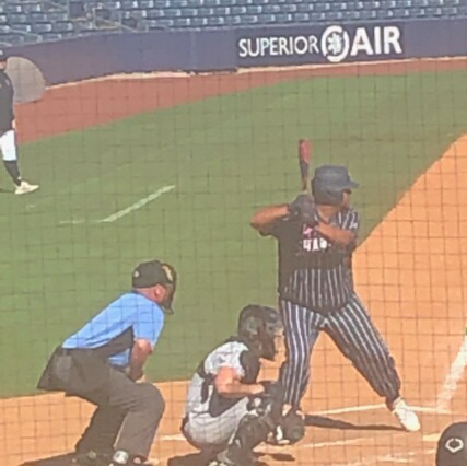 2022 SHS grad Kantynn Kaseca is playing at the All-Stars Senior Series at ONEOK, starting for the North team as the first baseman! He had a huge out in the first inning to close it out. #ShawneeSTRONG