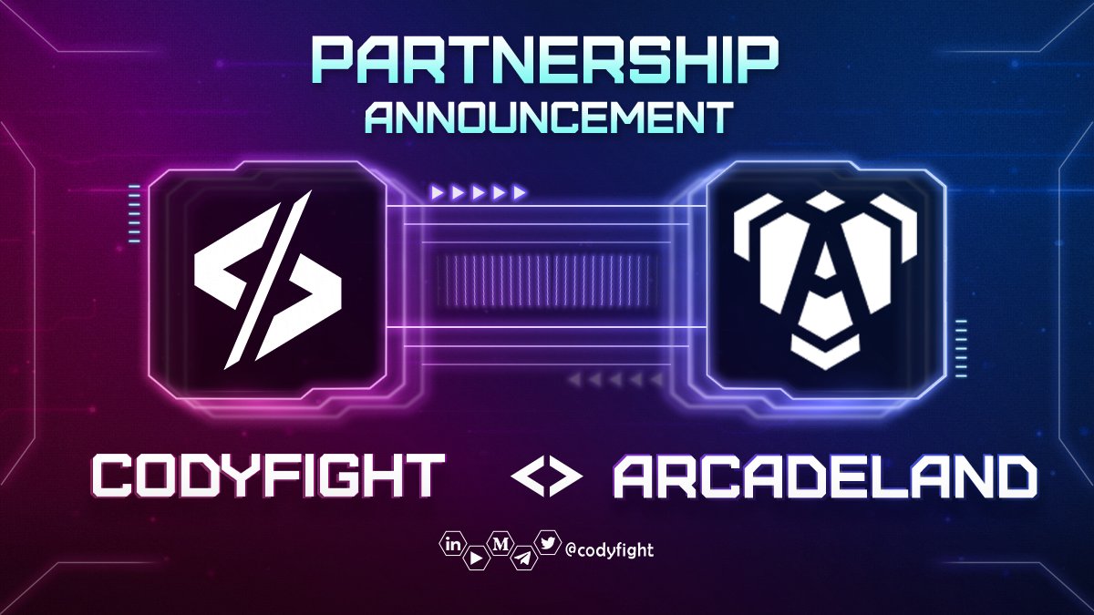 codyfight's tweet photo. 👾 The #Codyfight #metaverse joins forces with the ultimate gaming metaverse of @playarcadeland ! 🚀

#ArcadeLand will be revealing a big surprise later this month! 💫

Find out more about the partnership and future plans:
👉 https://t.co/TAH2u5583z 📜

$CTOK #NFT #GameFi https://t.co/tqcG6AFuKJ