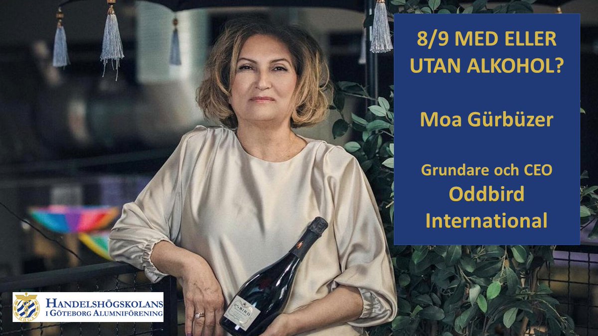 HHGAtweets's tweet photo. 8/9 Tema entreprenörskap: Med eller utan alkohol? Moa Gürbüzer, Oddbird International. Välkommen till en vinprovning och entreprenörsresa utan dess like! Läs mer och anmäl dig här https://t.co/dIAglECmaA https://t.co/GB7YjLt4N6