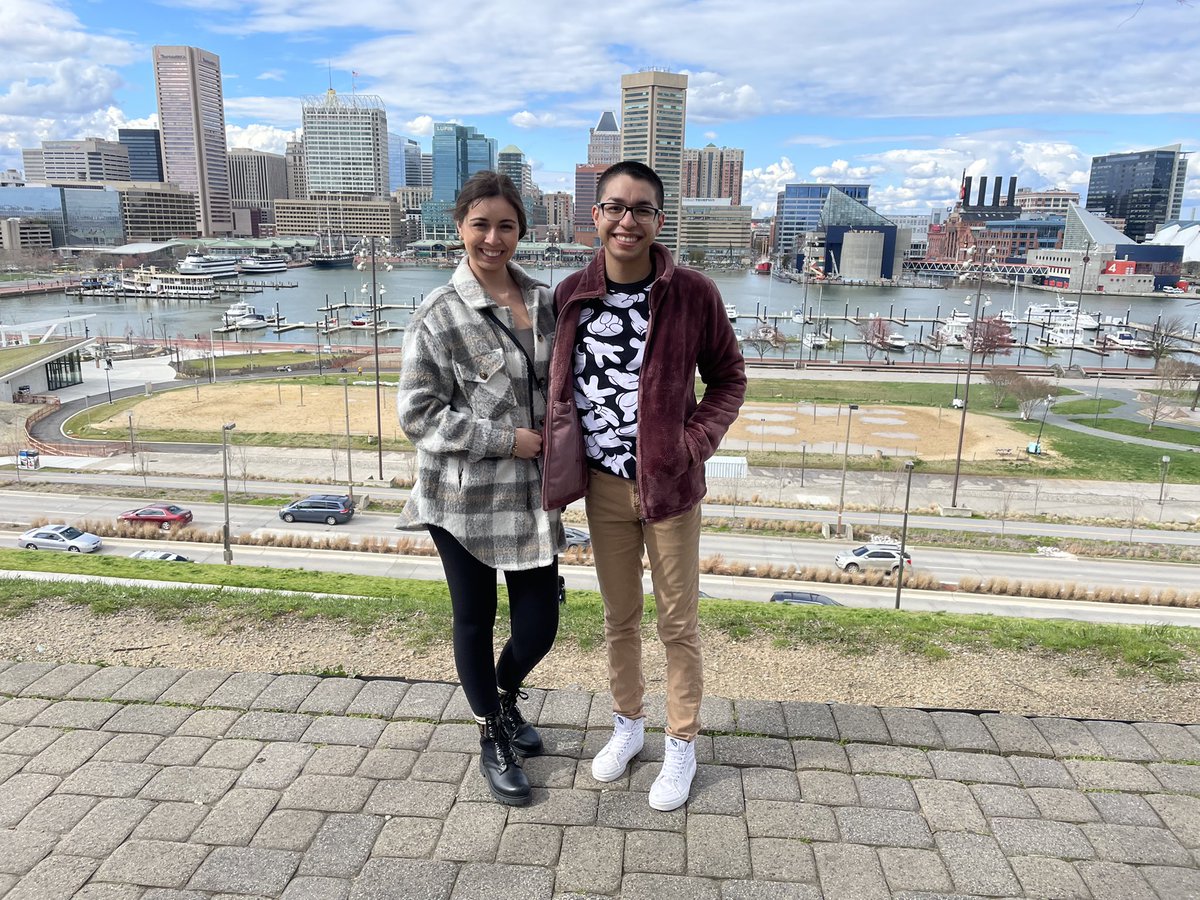 PATCHLab_UTEP's tweet photo. PATCH lab members Mickey and Andrea did an excellent job representing us at this years SBM in Baltimore 🤗🥳 #PATCHlab #SBM @UTEPPsychology https://t.co/1GqcAylBwQ
