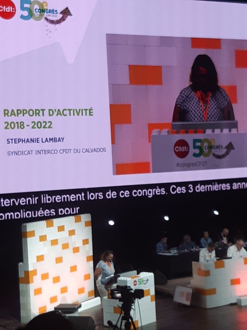 interco_cfdt's tweet photo. Le syndicat #Interco14 intervient à la tribune du #congresCFDT qui s’ouvre aujourd’hui à Lyon https://t.co/LwzHPRU7xF