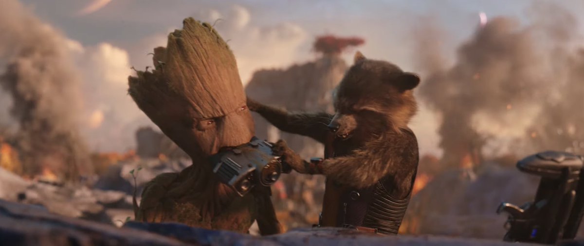 MCU_Direct_AR's tweet photo. نظرة جديدة رسمية على شخصيتى #TeenGroot و #RocketRacon من فيلم #ThorLoveAndThunder ❤️❤️⚡️⚡️ https://t.co/C8XGVwjs2H