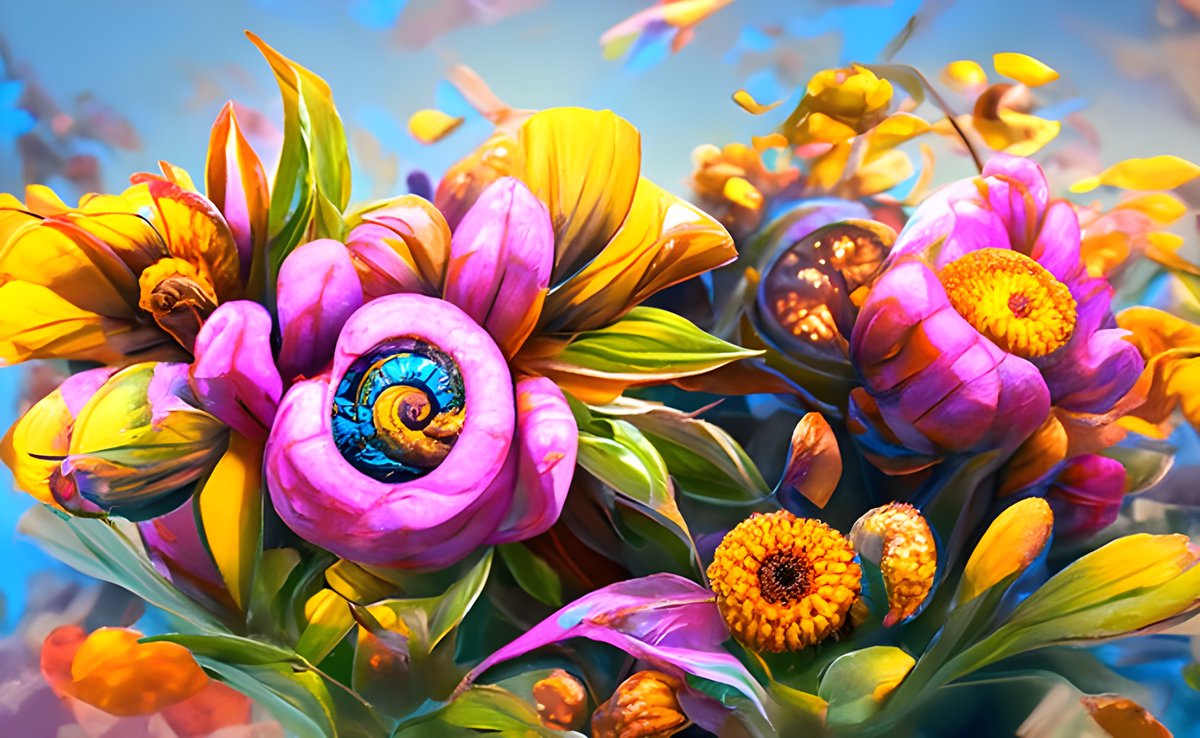 Pixelmindai's tweet photo. Let's bring some brightness to the timeline! 

Good morning from our Fine Art Series - generations by Artisan_CA in https://t.co/OIrIAMMGKx:

🌺"Fibonacci flowers in bloom" &amp; "the tree of knowledge"🌳 https://t.co/CVq9oi6iqE