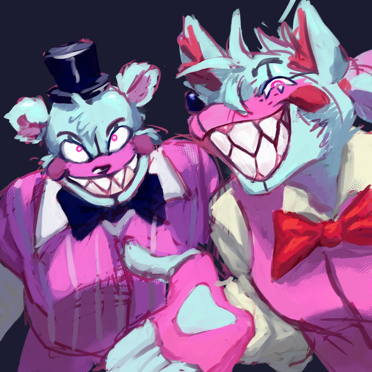 holidayturkeyy's tweet photo. happy pride month to these two
#fnaf https://t.co/6dAJTpy0Bb
