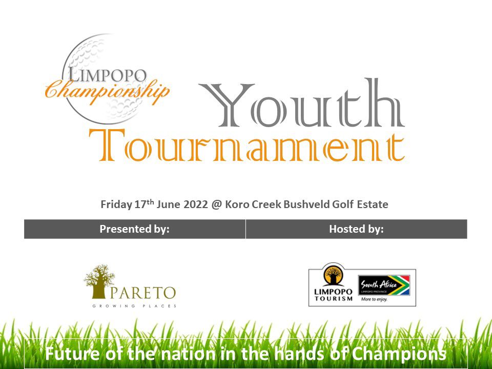 Partners of Limpopo Championship are excited to stage the first-ever Limpopo Championship Youth Tournament, which will be played at Koro Creek Golf and Bushveld Estate on Friday the 17th June 2022 @fullpagemedia_sa <a href="/golimpopo/">Limpopo Tourism Agency</a> #limpopoyouthtournament <a href="/korocreek/">Koro Creek Bushveld Golf Estate</a>