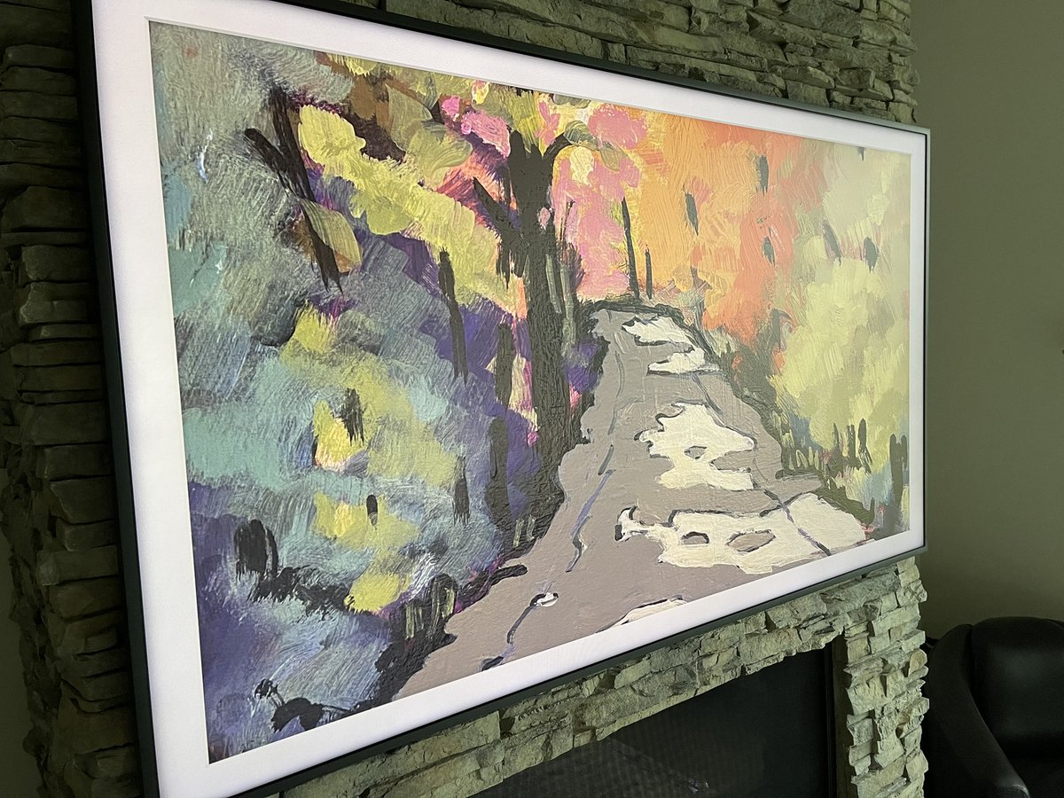 The future of art. This is painted by a traditional artist. The art is digital. Check it out. You can still see the brush strokes. <a href="/eleanorlowden/">Eleanor Lowden</a> <a href="/Web3YYC/">Web3 Calgary</a> @Blockchain_CBC <a href="/CBCCalgary/">CBC Calgary</a> <a href="/SamsungUS/">Samsung US</a>
