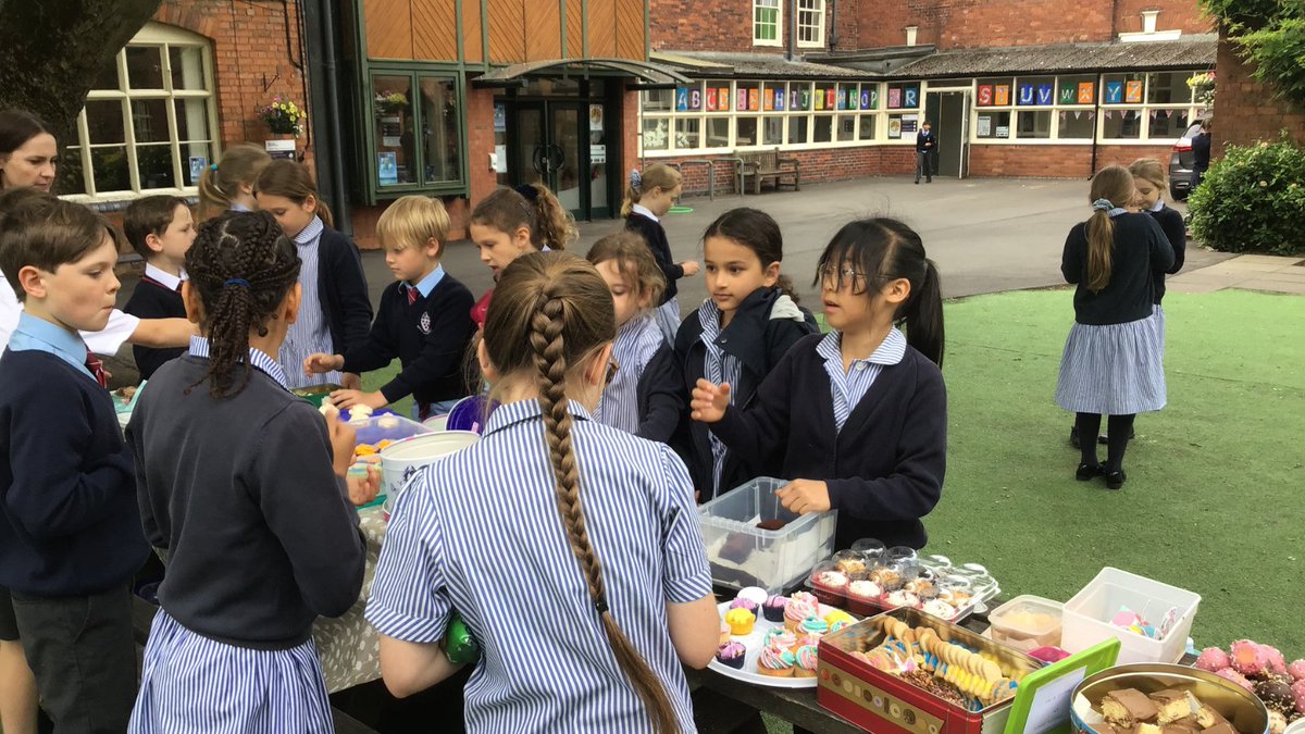 KingsStAlbans's tweet photo. Today Will B and his friends in 3A held a bake sale to raise funds for Ukraine. Yummy treats &amp; fundraising - a perfect combination.

#ShapedByKings #CharityBakeSale https://t.co/aZzpTPfhgX