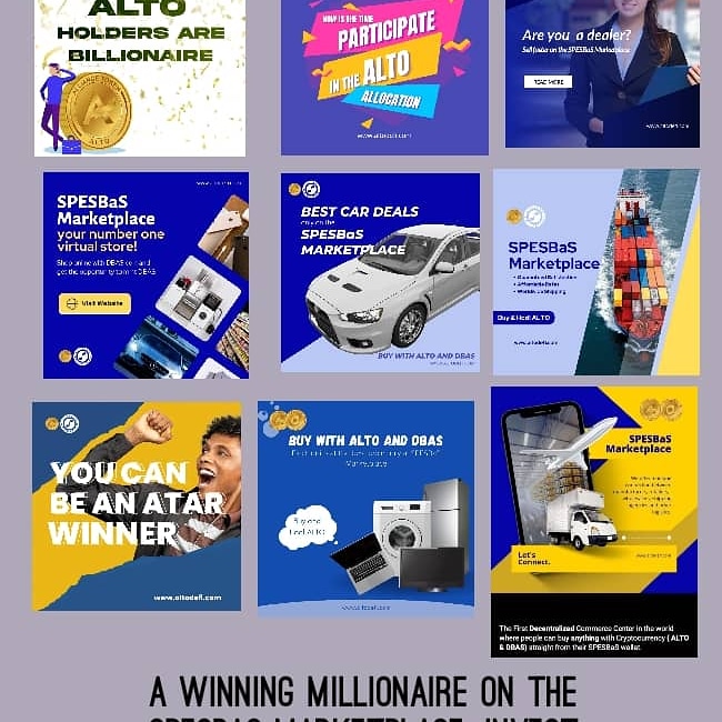 Manufactures, Buy, Sell and offer Logistics Services and enjoy the SPESBaS dApp Technology
#TeamALTO
#ALLIANCETOKEN
#SPESBaS