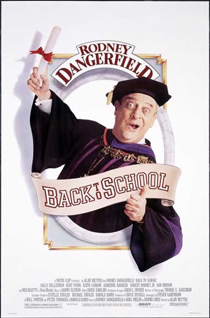#OnThisDay, 1986, the #movie 🎬 '#RODNEYDANGERFIELD - BACK TO SCHOOL' was released in theaters - #80s
