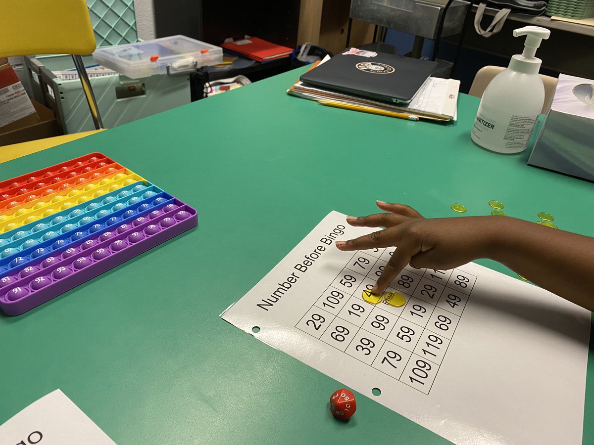 Practicing ‘number before’ with bingo   #onetroy