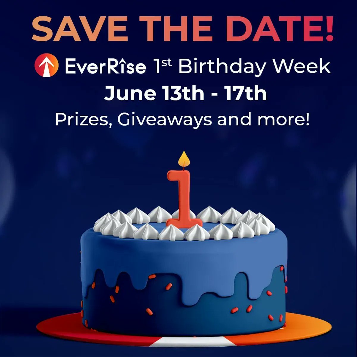 #EverRise turns 1 year old this week! 🥳 We have some exciting things planned.
