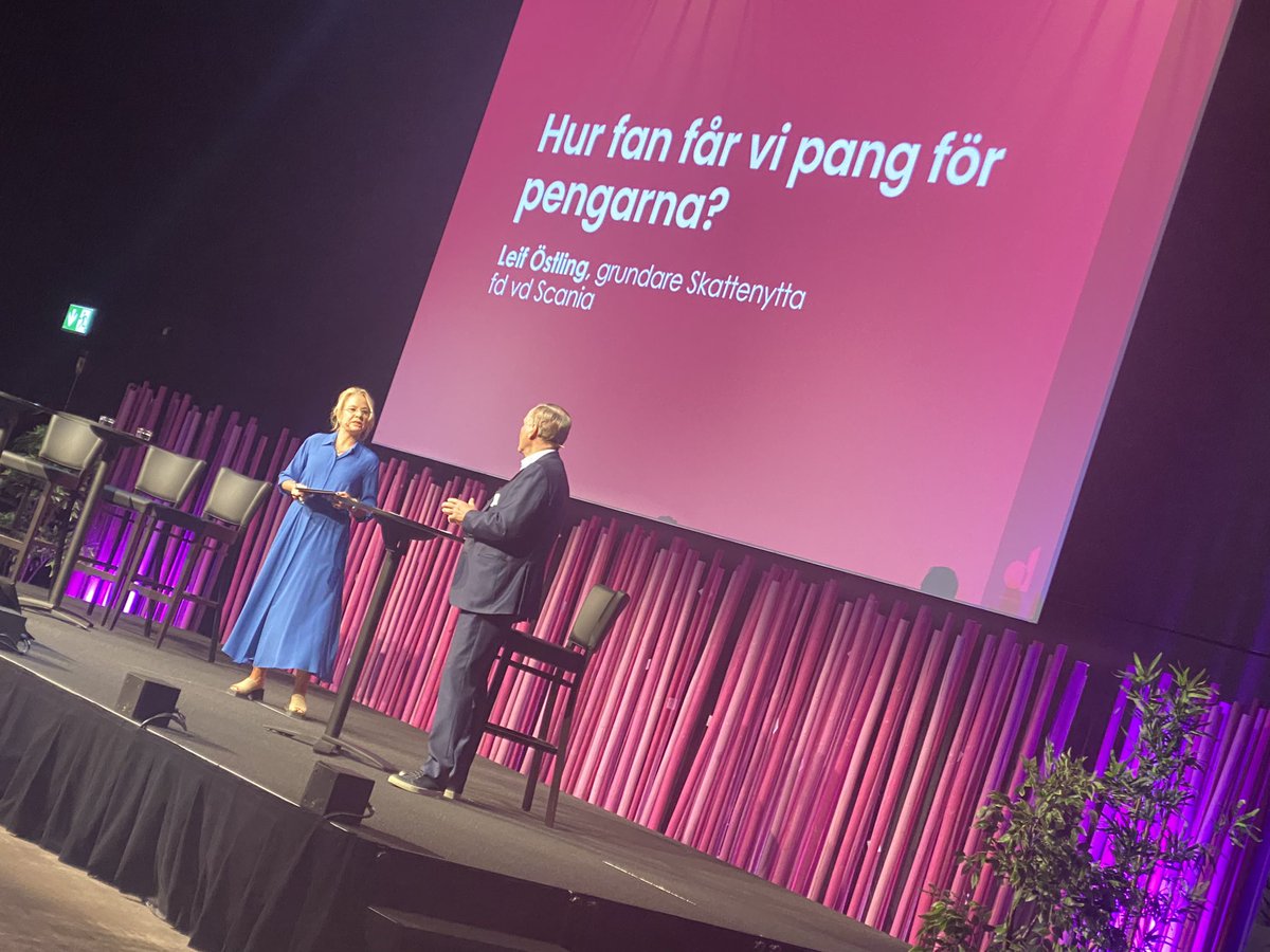 A blast from the past? Leif Östling på scen #FutureofDemocracy Om skattepengar, nytta och tech🤖